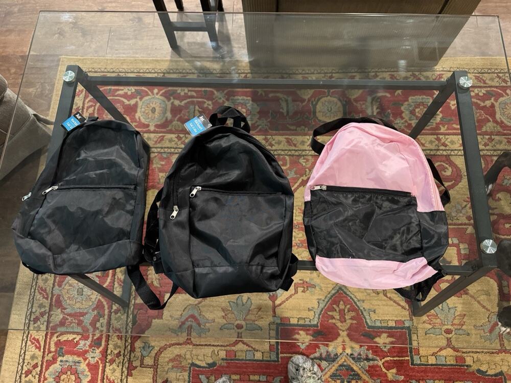 Jot Backpacks Lot Of 3 Black And Pink